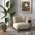 Modern Single Sofa Modern Single Sofa 3d model