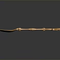 Golden Spoon With Intricate Decorative Handle For Home Elegant Dining Utensil