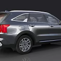 Silver Kia Seltos SUV With Modern Design Front Grille And Alloy Wheels