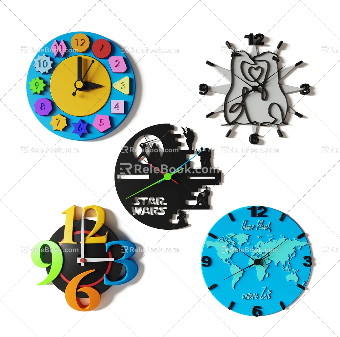 Children's Clock 3d model