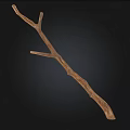 Unique Rustic Stone And Wood Branch Sculpture With Natural Design Elements