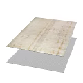 Modern Style Square Carpet In Neutral Tones With Subtle Geometric Patterns And Soft Texture 3d model