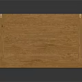 Classic Oak Wooden Cabinet With Single Door Decorative Lines And Top Surface