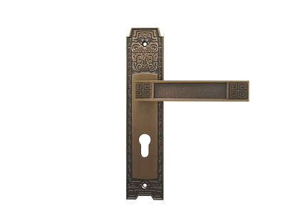 new chinese style door handle 3d model