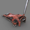 Red Heavy Duty Automotive Floor Jack Tool For Car Repair And Maintenance
