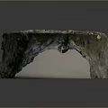 Unique Stump Shaped Wood Stone With Textured Surface And Mushroom Patterns As Decorative Tabletop Piece