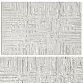 Light Toned Square Rug With Textured Patterns