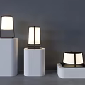 New Chinese lawn lamp floor lamp 3d model