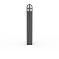 Modern Black Outdoor Post Light With Sleek Design For Garden Pathway