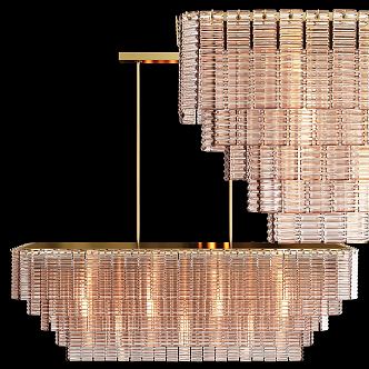 Light Luxury Crystal Chandelier 3d model