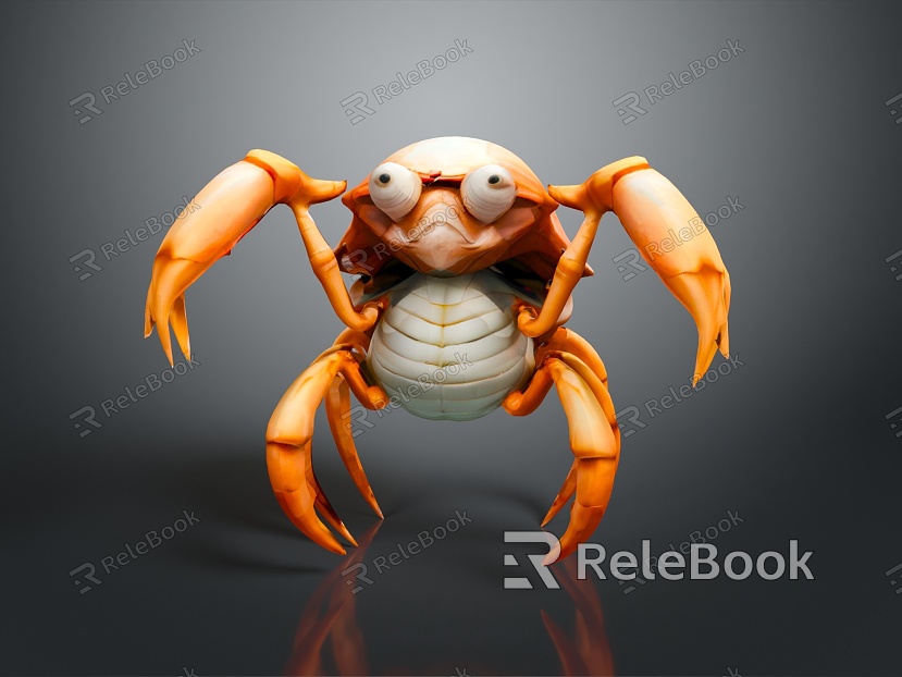 crab sea crab river crab hairy crab bread crab hermit crab big crab small crab marine animal fish model