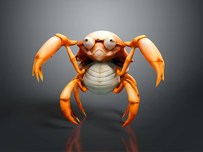crab sea crab river crab hairy crab bread crab hermit crab big crab small crab marine animal fish 3d model