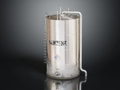 INDUSTRIAL LOFT INDUSTRIAL EQUIPMENT VERTICAL STORAGE TANK CRUDE OIL STORAGE TANK LUBRICATING OIL TANK 3d model