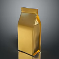 Metallic Gold Stand Up Bag For Daily Necessities And Storage Solutions