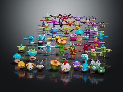 Modern Toy Cartoon Toy Cartoon Monster 3d model