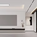 Modern Living Dining Room Interior Design With Dark Sofa Coffee Table And Wall Art