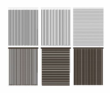 Modern venetian blinds venetian blinds combination 3d model