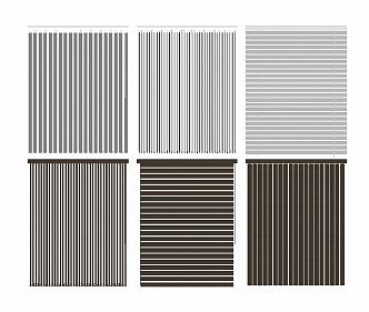 Modern venetian blinds venetian blinds combination 3d model