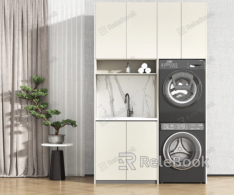 Balcony Cabinet Washing Machine Cabinet model