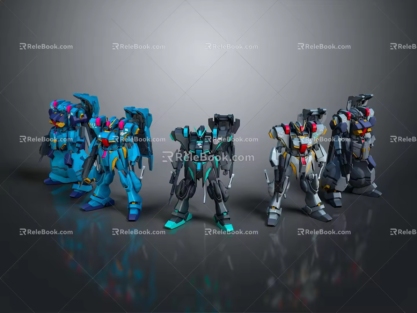 Modern Robot Mech Warrior Mech Soldier Machine Battlearm Mechanical Battlearm 3d model