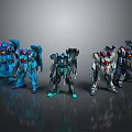 Modern Robot Mech Warrior Mech Soldier Machine Battlearm Mechanical Battlearm 3d model