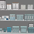 Stylish Console Tables and Side Cabinets with Various Designs Different Colors Storage Drawers Display Shelves