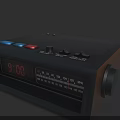 Retro Digital Device With LED Display Time 900 Control Buttons And Adjustment Knob