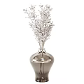 Collection of Glass Vases With Decorative Flowers In Different Sizes For Home Decor