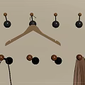 Stylish Wall Mounted Hooks Wooden And Metal With Various Designs For Hanging Scarf And Chain