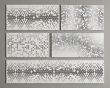 Perforated plate Perforated plate Perforated aluminum plate Hole plate Wall plate Hollow plate 3d model