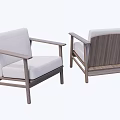 Elegant Modern Dining Chairs With Wooden Frame And Light Colored Cushion