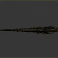 Futuristic Cosmic Spacecraft With Detailed Hull Design And Advanced Systems