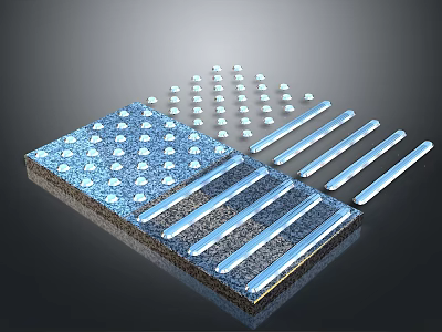 Stainless Steel Plate With Round Head Nails And Flat Metal Strips For Mounting Applications 3d model