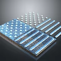 Stainless Steel Plate With Round Head Nails And Flat Metal Strips For Mounting Applications