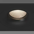 Modern Black Recessed Downlight Spotlight With LED Luminous Beads And Sleek Ceiling Design
