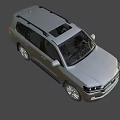 Silver Toyota Land Cruiser SUV With Modern Design And Alloy Wheels