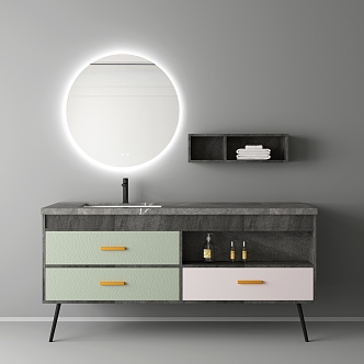 Bathroom Cabinet Bathroom Cabinet Washstand 3d model