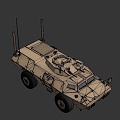 Guardian Armored Security Vehicle 3d model