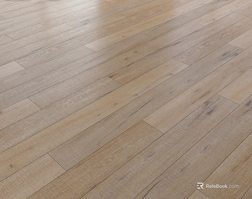 Light Brown Wooden Flooring with Natural Wood Grain and Smooth Surface in Modern Design 3d model 