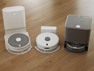 Smart Cleaning Robots With Automatic Dust Collection And Mopping Functions 3d model