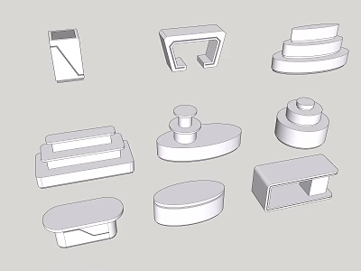 Modern Display Stand Booth Display Cabinet Island Cabinet 3d model