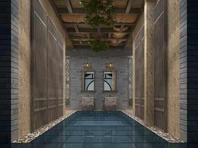 Chinese Toilet Public Toilet Toilet 3d model