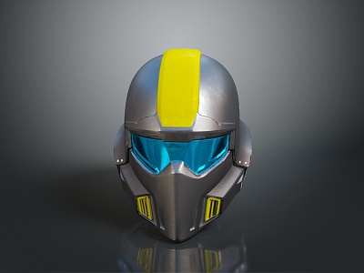 Sci-Fi Helmet Alien Helmet High Tech Helmet Game Helmet 3d model