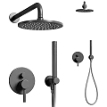 Stylish Black Bathroom Faucets And Shower Fixtures Collection With Various Designs