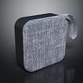 Stylish Black And Gray Mesh Texture Bag With Side Strap Detail 3d model