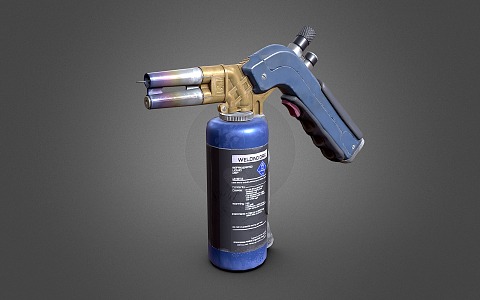 Welding torch gas spray gun handheld welding torch 3d model