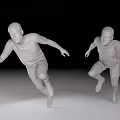 MODERN MODEL RUNNING FIGURE MODEL 3d model
