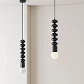 Nordic Middle Ancient Chandelier 3d model