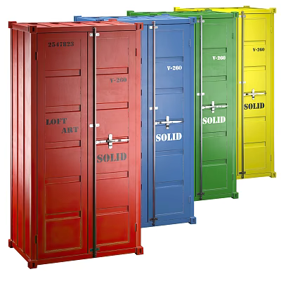 Industrial LOFT wardrobe 3d model