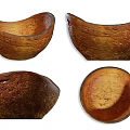Handcrafted Ceramic Bowls With Textured Surface And Brown Golden Tones For Kitchen